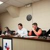 From Left: Jason Ivy, Jennifer Henderson, Mayor Jeremy Gunnels, Ridge Tardy, and July Cato conduct the city’s business Tuesday night at the Grand Saline City Council Meeting.  At the Meeting, Mayor Gunnels responds to critics of the council for their lack of desired support for the proposed Salt Museum.